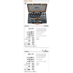 BETA ZESTAW NASADEK 1/2"38szt+AKCESORIA /920B/C33 