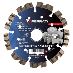 TARCZA DIAMENTOWA SEGMENTOWA 125mm PERFORMANTE FERRATI F20148