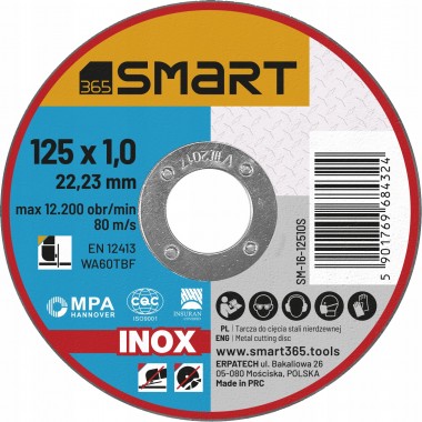 TARCZA STAL 125X1,0 INOX SMART SM-16-12510S 1 sztuka